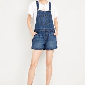 EUC GAP‎ Women’s Medium Blue Denim Shortalls Size Small